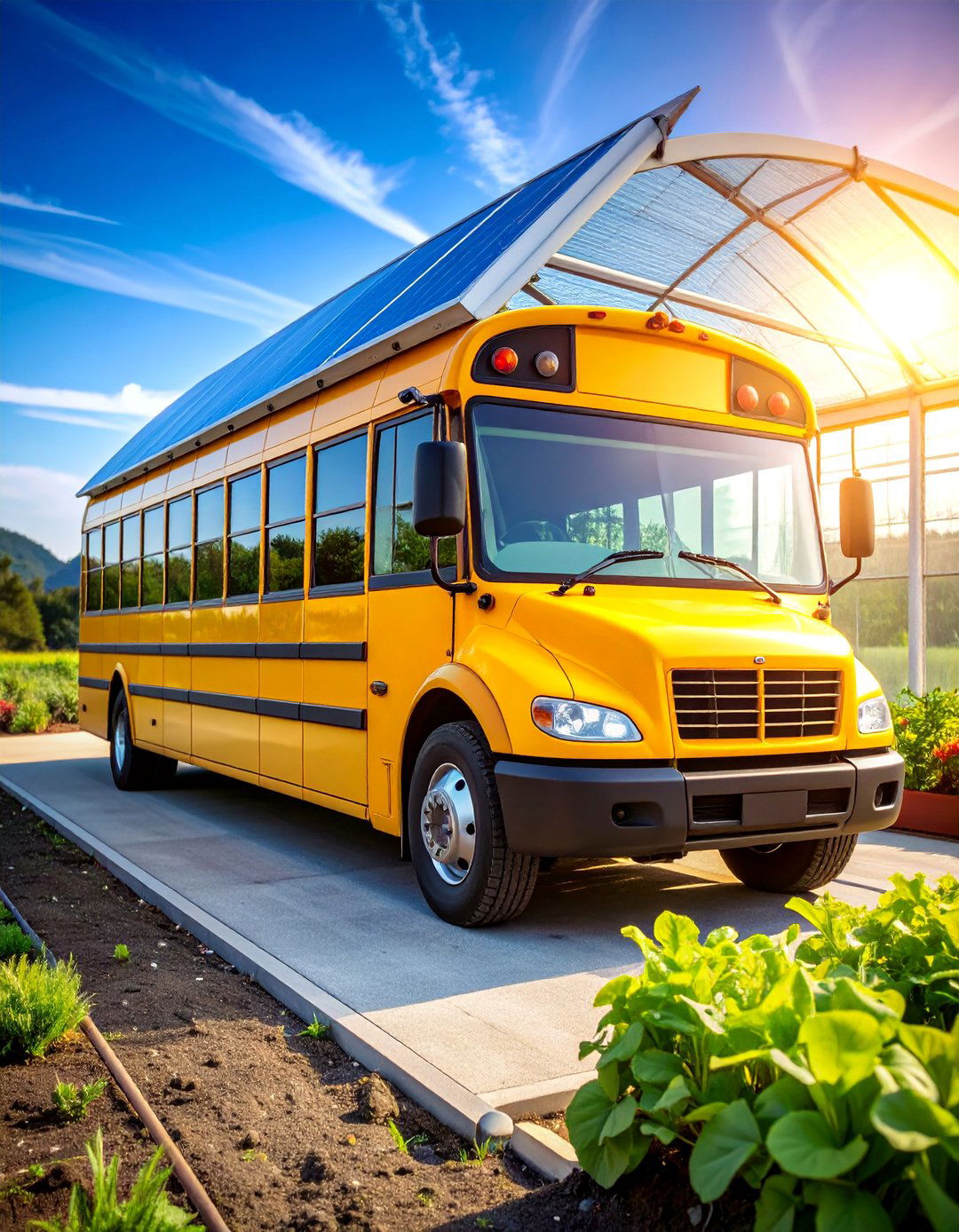 Mobile Hydroponic School Bus Greenhouse - 25 School Bus Greenhouse Ideas