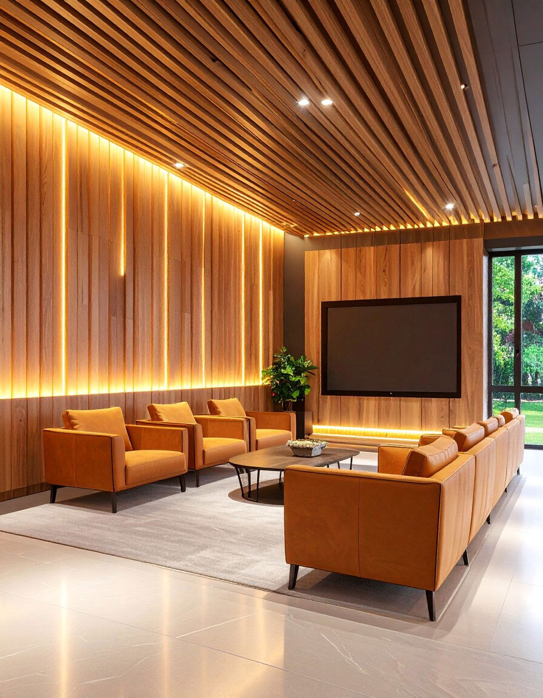 Modern Acoustic Slat Wall Design - 25 Wall Molding Ideas