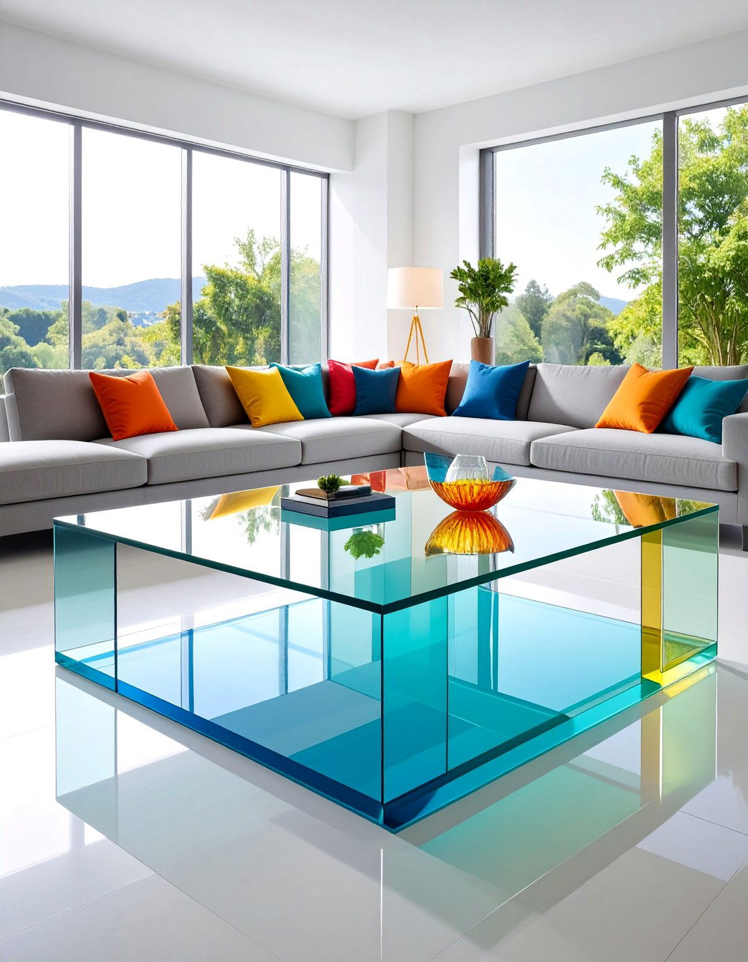 Modern Acrylic Coffee Table Design - 25 Table Design Ideas