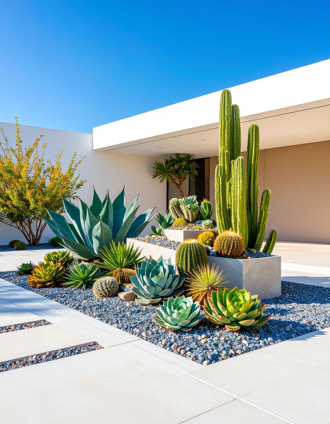 Modern Architectural Succulent Sculpture - 25 Potted Plant Arrangement Ideas