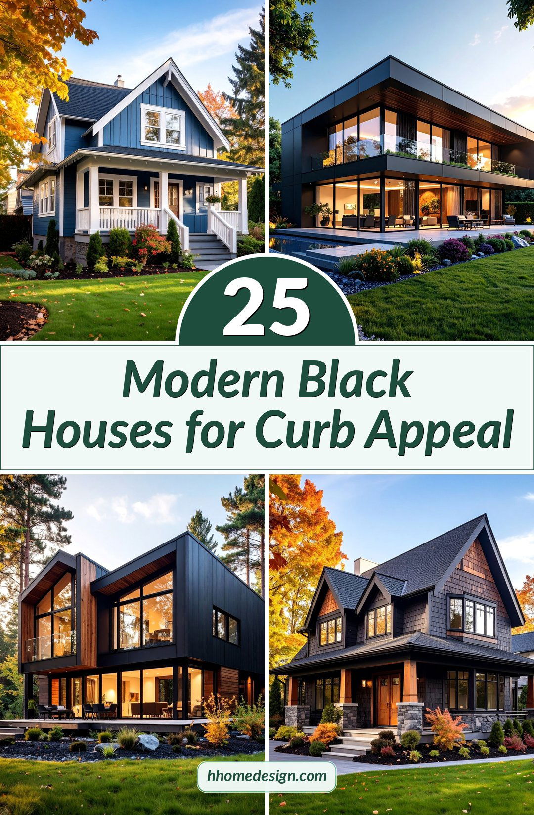 25 Modern Black Houses for Curb Appeal