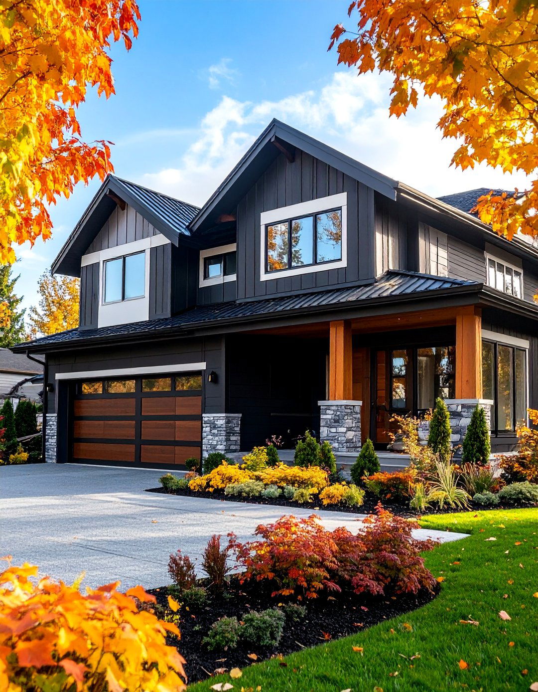 Modern Black Statement - 25 Exterior House Colors & Inspiration