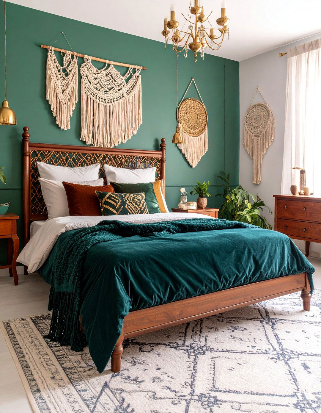 Modern Bohemian Jewel Tone Sanctuary - 25 Aesthetic Room Ideas