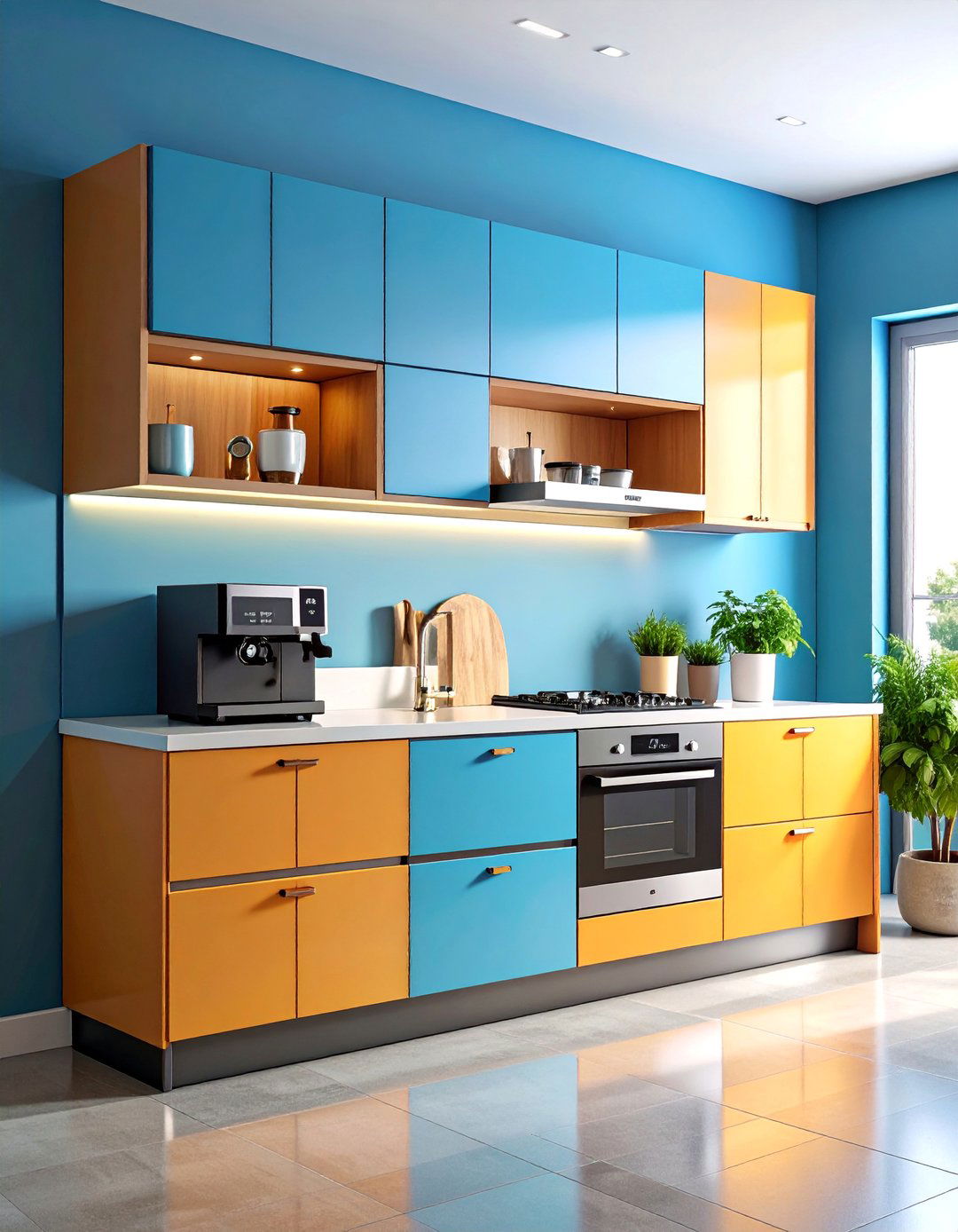 Modern Built in Coffee Cabinet with Sleek Integration - 25 Coffee Station Ideas