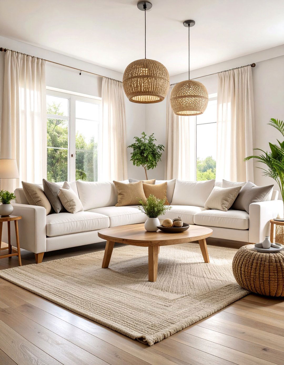 Modern Coastal Living Room with Clean Lines - 25 Coastal Living Room Ideas