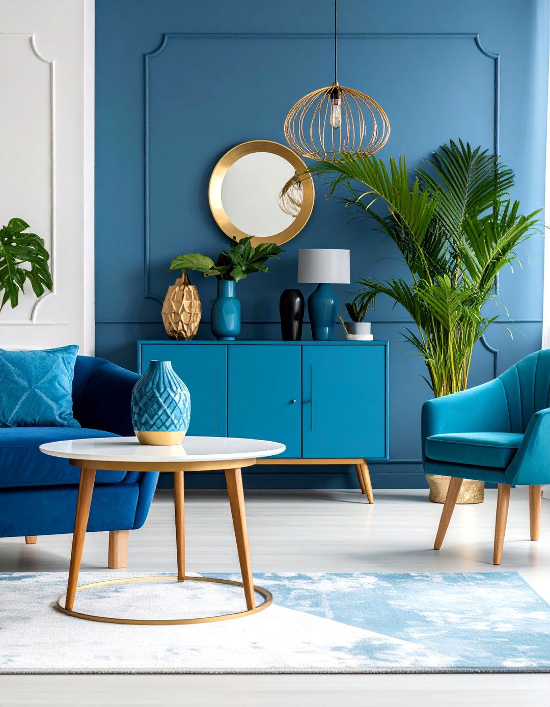 Modern Contemporary Console Table with Sleek Geometric Forms - 25 Console Table Decor Ideas
