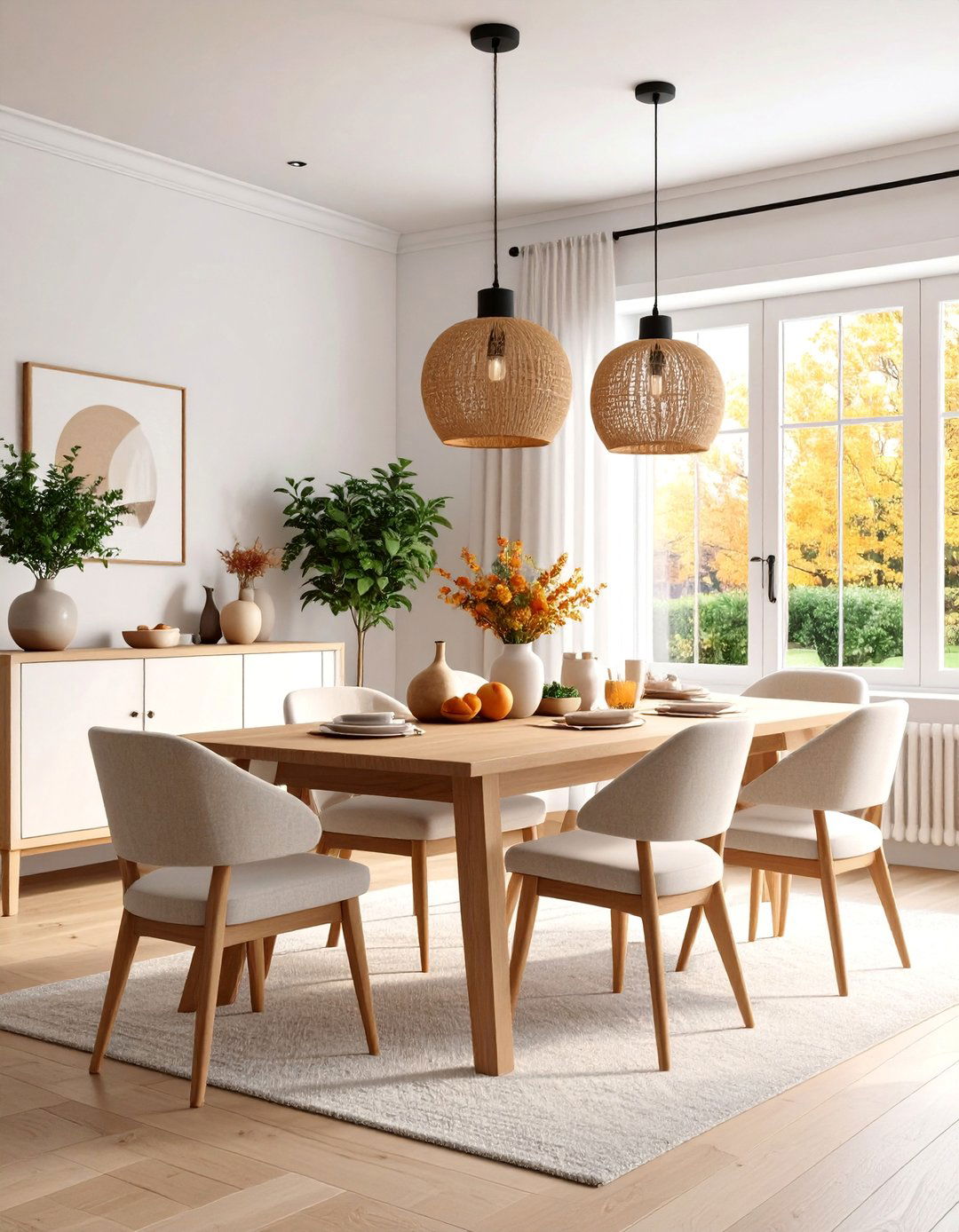 Modern Cottage Dining Room with Clean Lines - 25 cottage dining room ideas