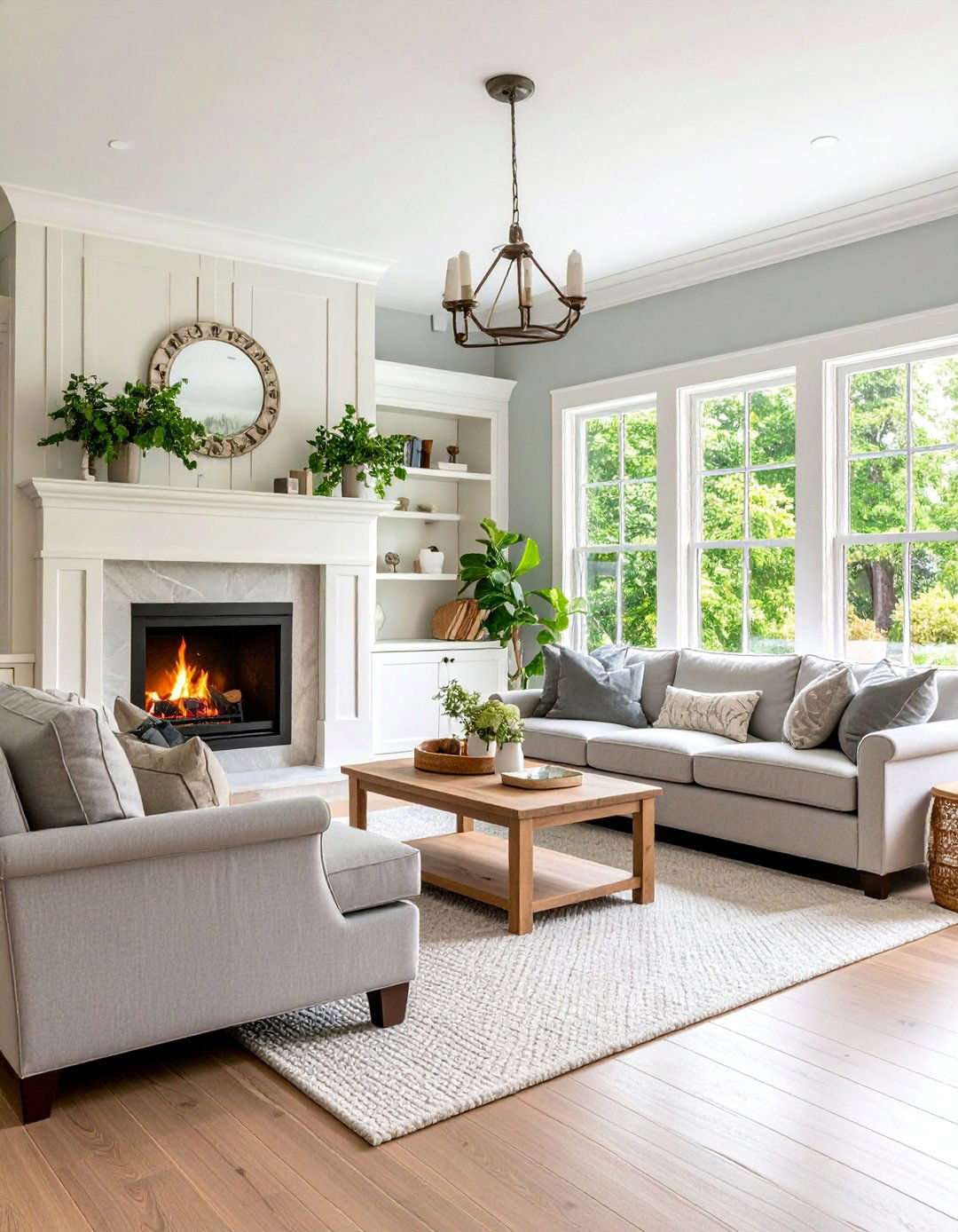 Modern Cottage Grey and Cream Coziness - 25 Grey and Cream Living Room Ideas