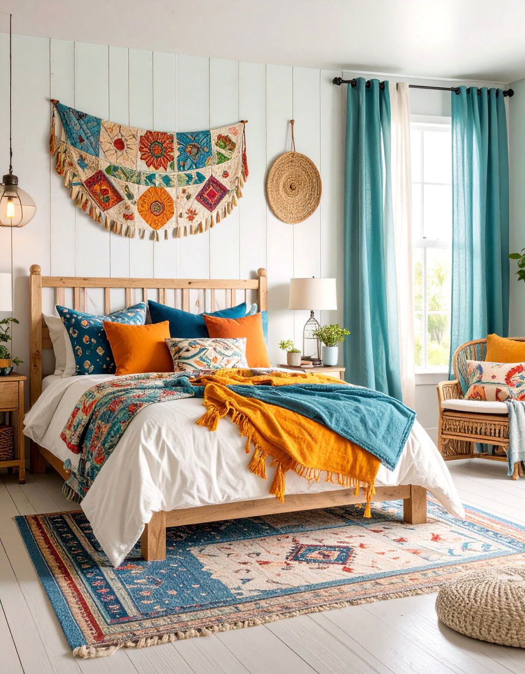Modern Farmhouse Bedroom with Shiplap and Vintage Touches - 25 Relaxing Bedroom Ideas