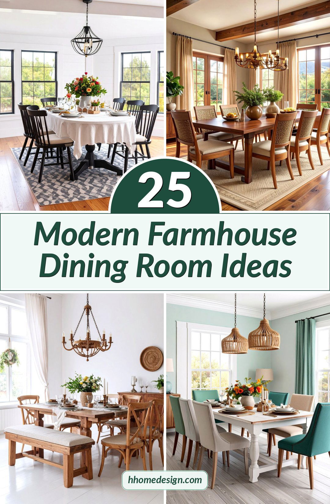 25 Modern Farmhouse Dining Room Ideas