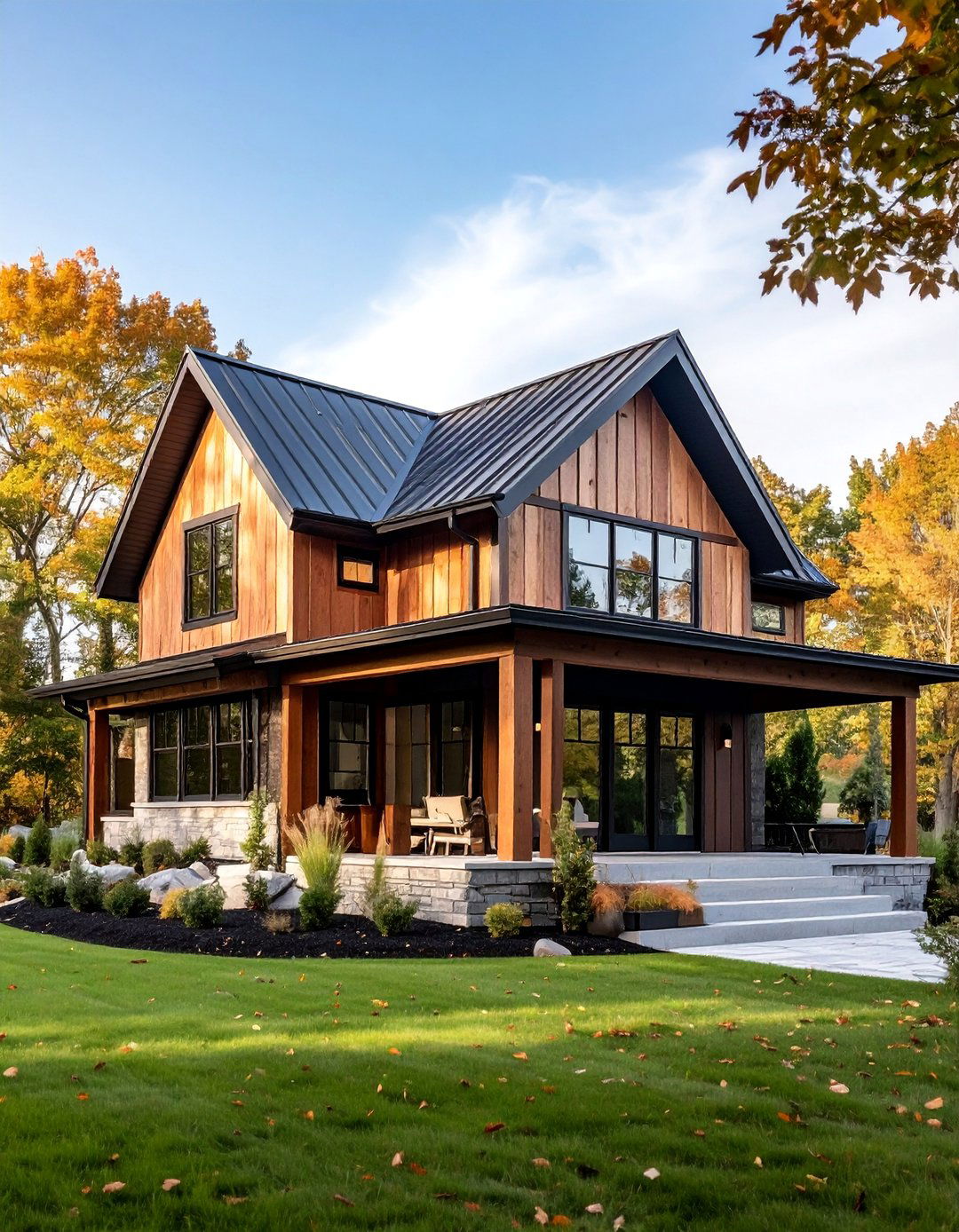 Modern Farmhouse Elements with Clean Lines - 25 Curb Appeal Inspiration for Ranch Homes