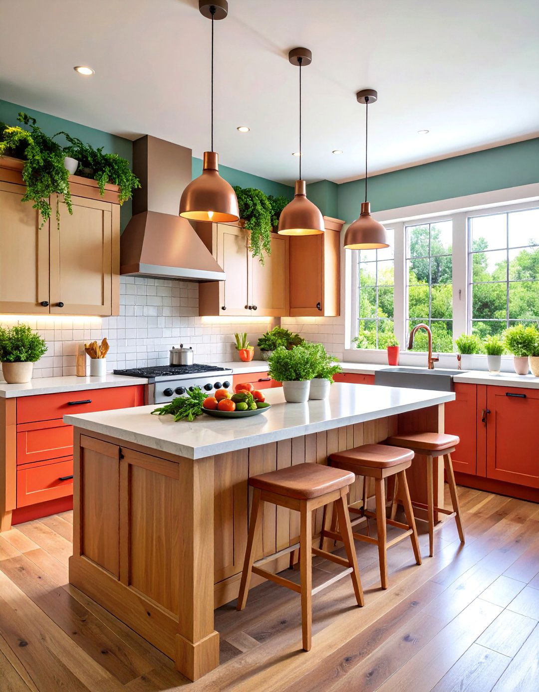 Modern Farmhouse Kitchen with Shaker Cabinetry - 25 Nancy Meyers Interior Design Ideas