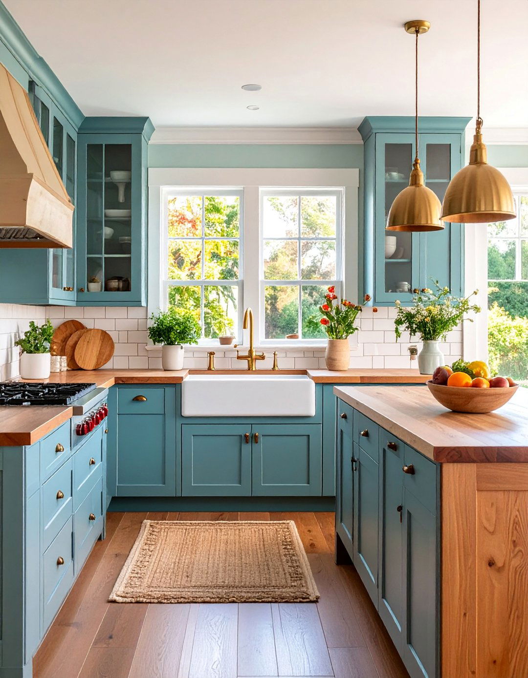 Modern Farmhouse Kitchen with White Washed Maple Cabinets - 25 Kitchens With Light Wood Cabinets