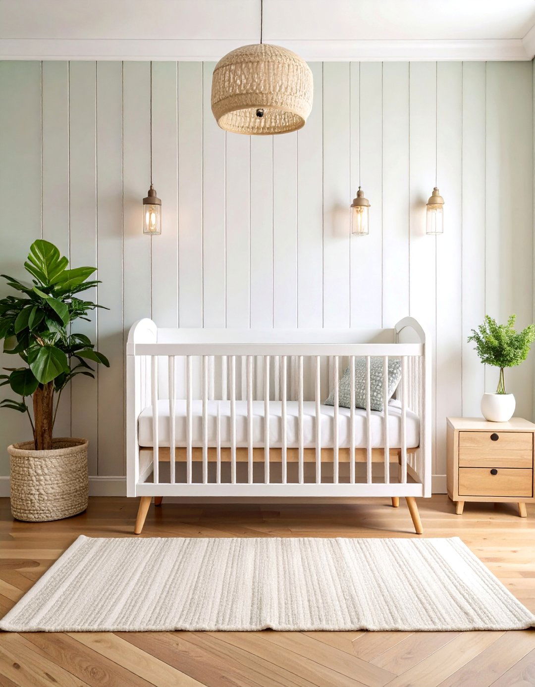 Modern Farmhouse Minimalist Nursery - 25 Minimalist Nursery Ideas