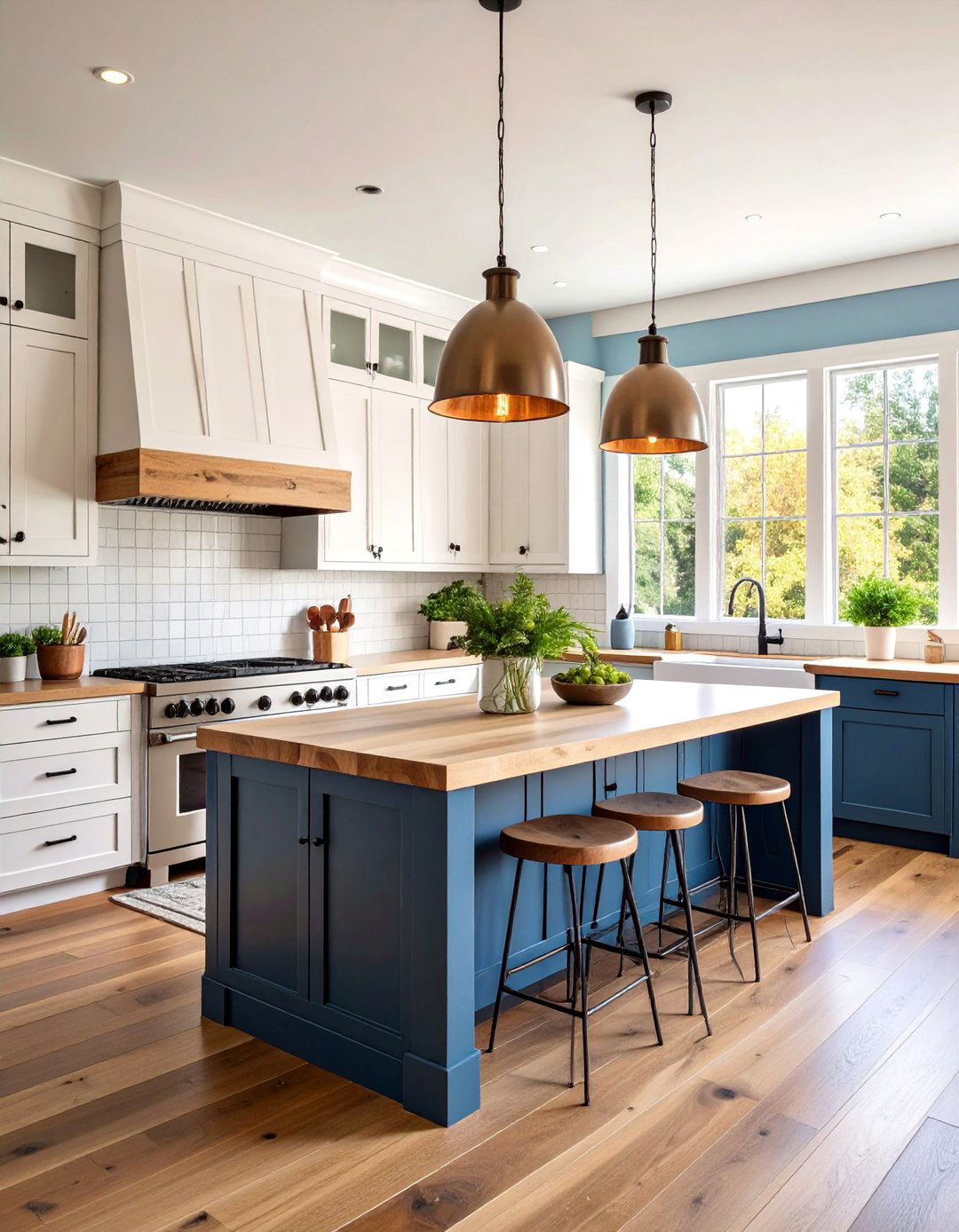 Modern Farmhouse Mountain Kitchen with Mixed Materials - 25 Mountain House Kitchen Ideas