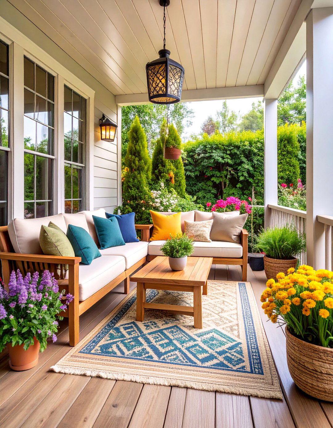 Modern Farmhouse Porch with Clean Lines - 25 Small Porch Ideas