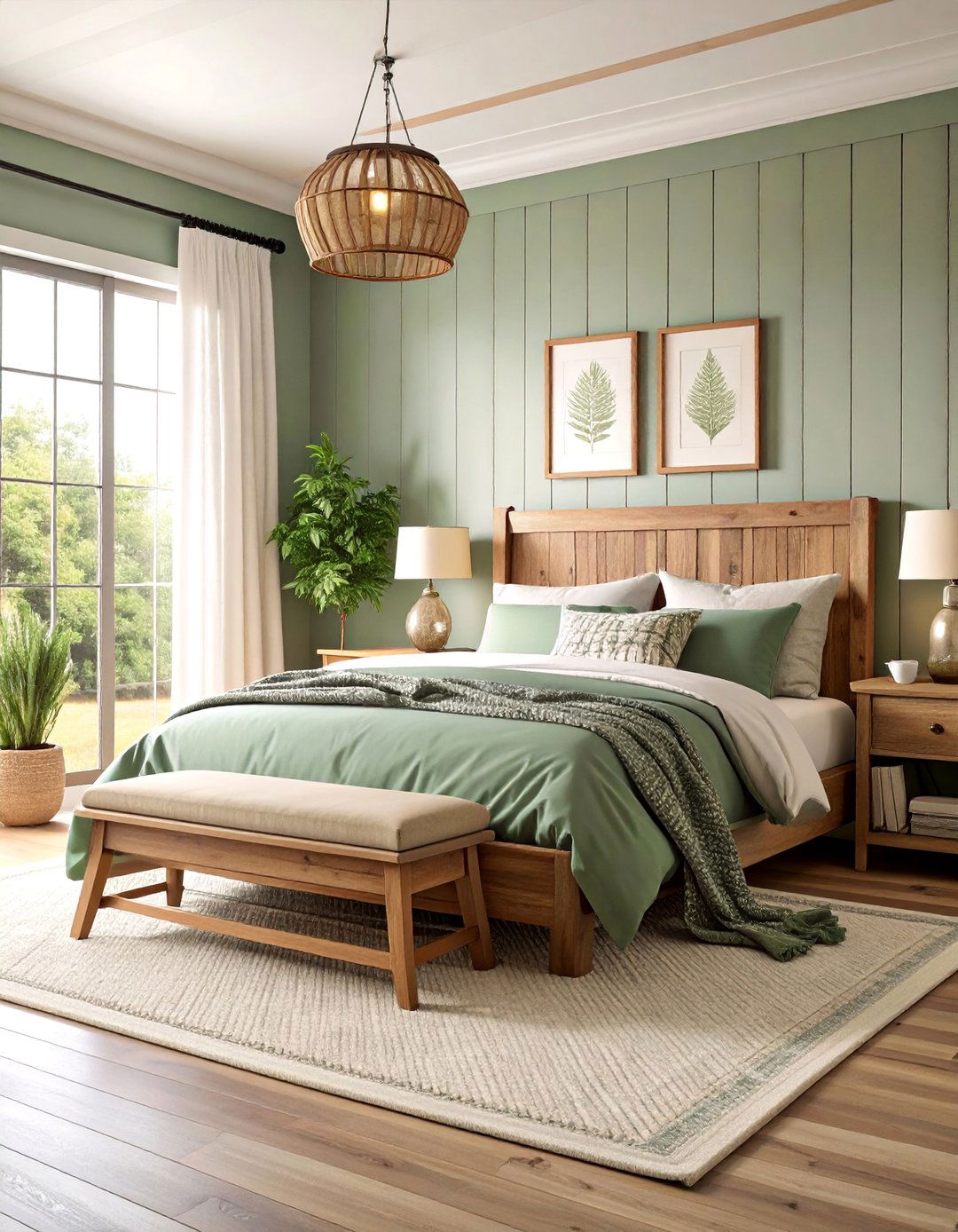 Modern Farmhouse Taupe Bedroom with Shiplap - 25 Taupe Bedroom Ideas
