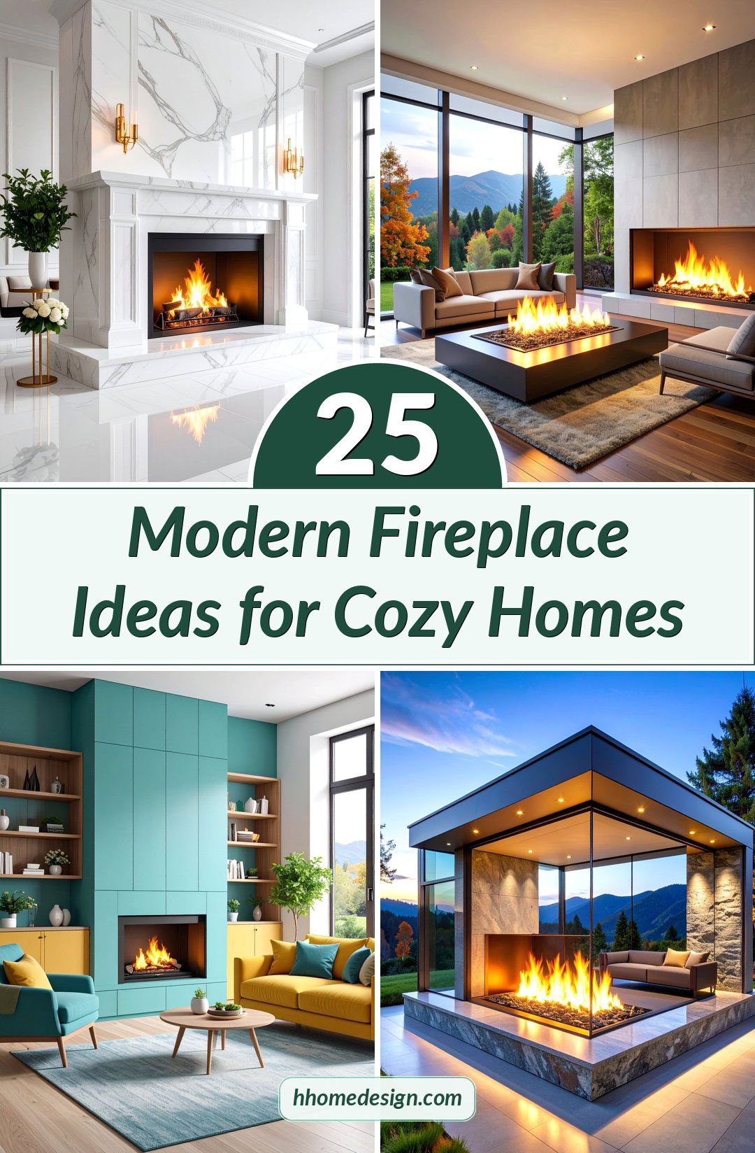 25 Modern Fireplace Ideas for Cozy Homes