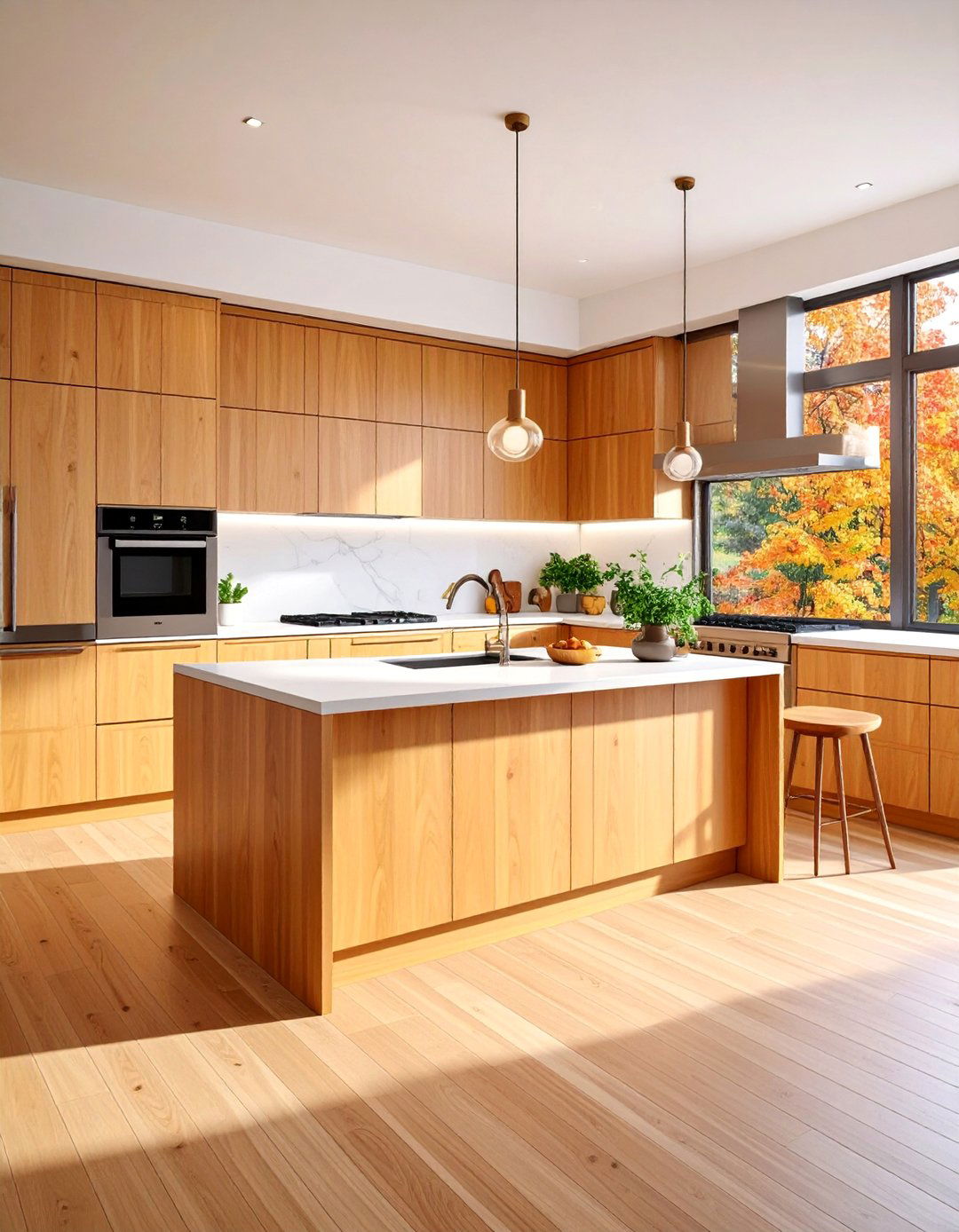Modern Flat Panel Maple Kitchen Cabinets - 25 Maple Kitchen Cabinets Ideas