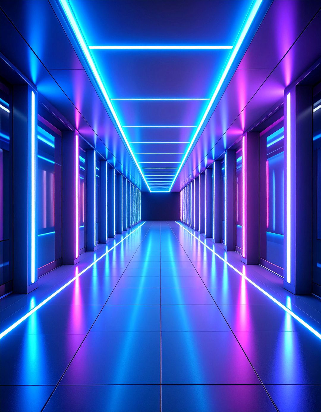 Modern Floating Panel LED System with Backlit Effects - 25 Narrow Hallway Lighting Ideas