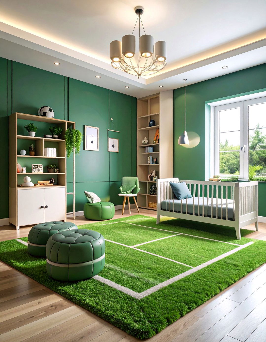 Modern Football Stadium Nursery - 25 Sports Nursery Ideas