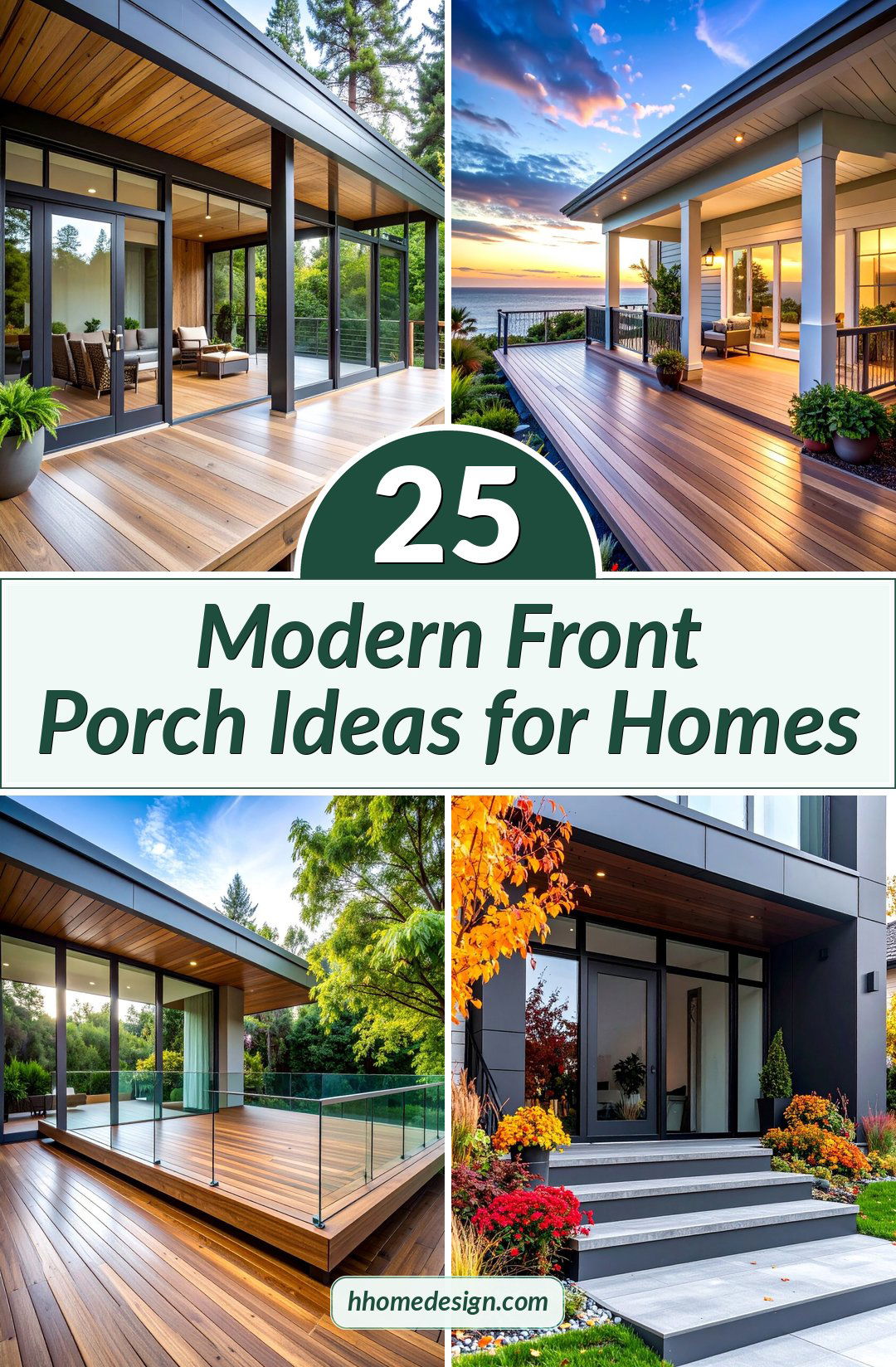 25 Modern Front Porch Ideas for Homes