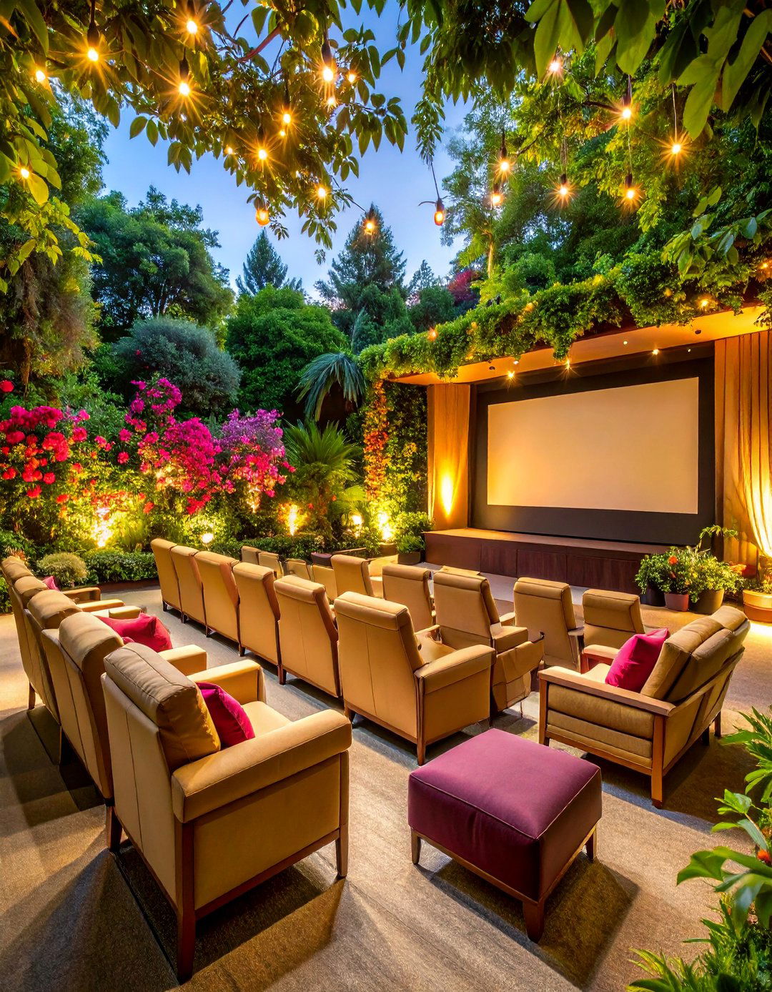 Modern Garden Cinema Theater - 25 Garden Room Ideas