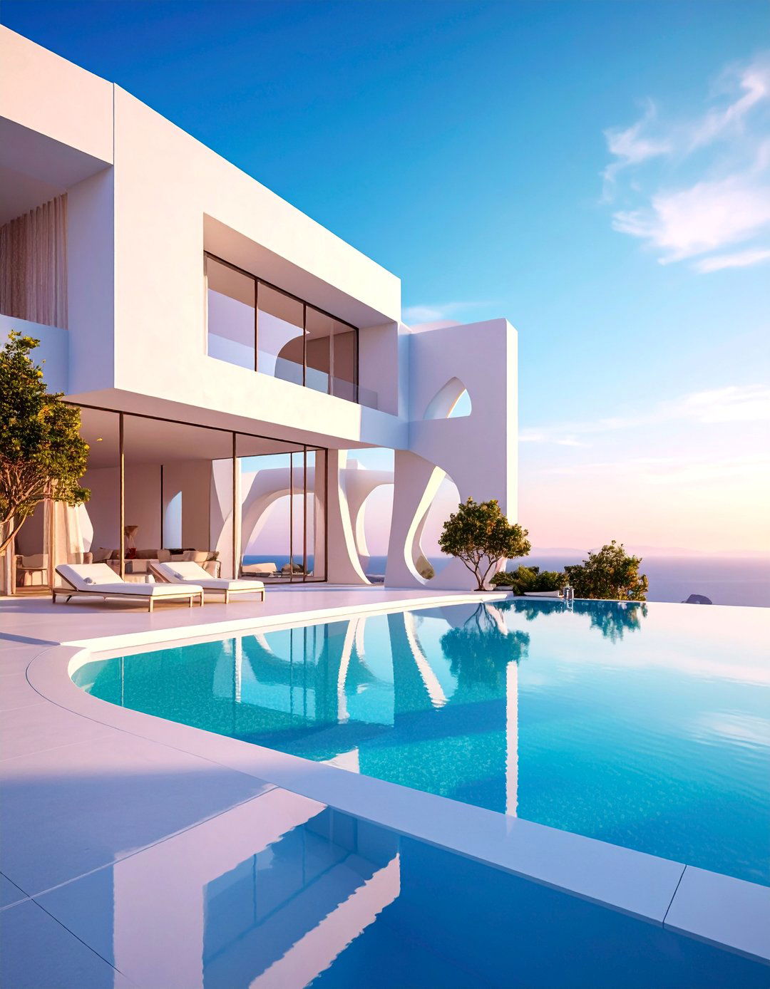 Modern Geometric Pool Mural - 25 Pool Murals