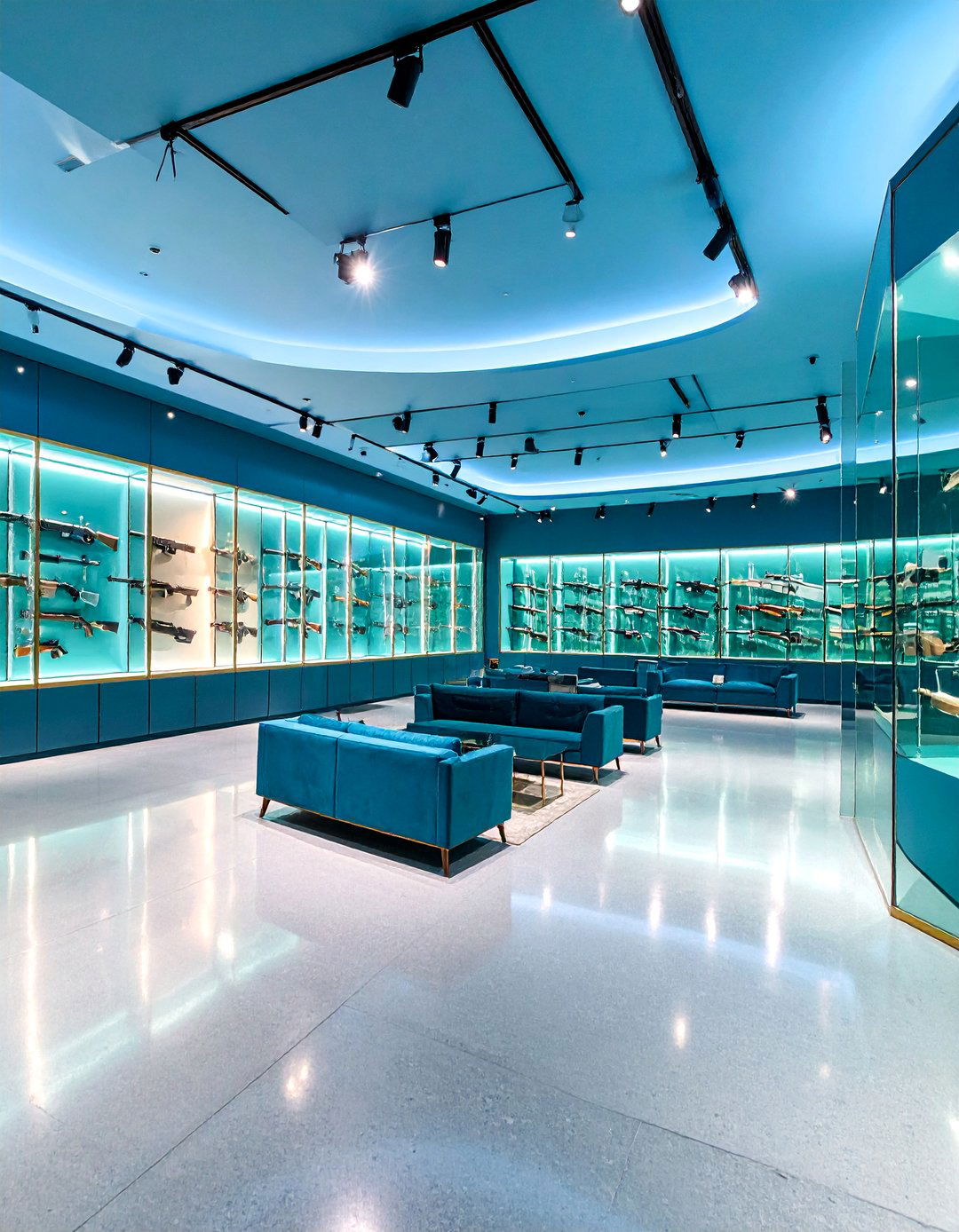 Modern Glass Display Gallery - 25 Man Cave Gun Room Ideas