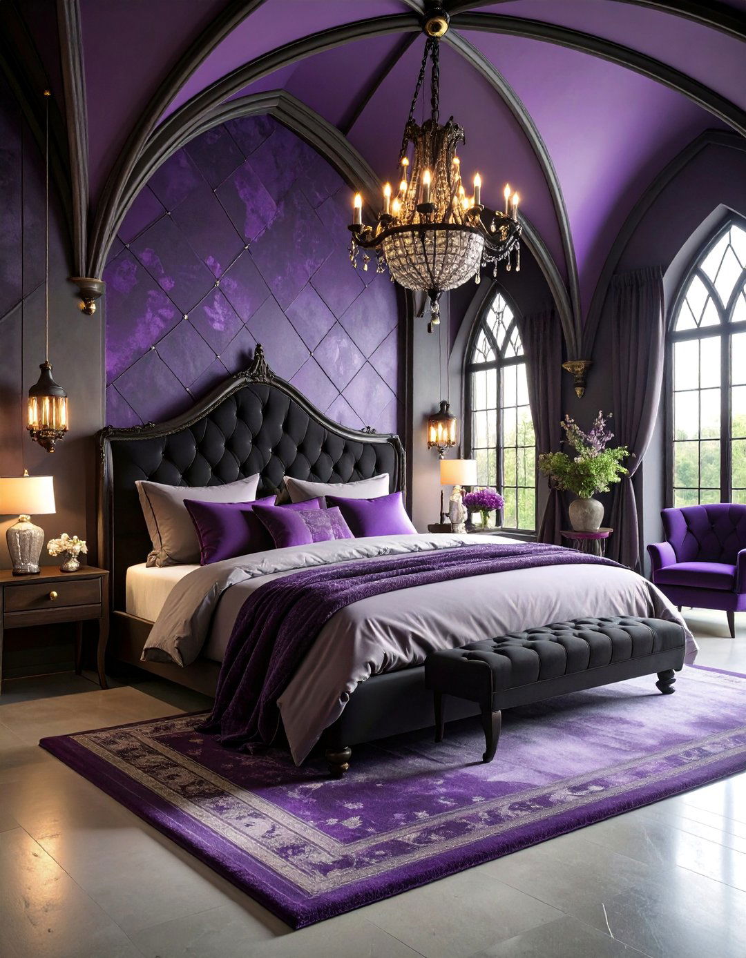 Modern Gothic Bedroom with Architectural Drama - 25 Bedroom Interior Design Ideas