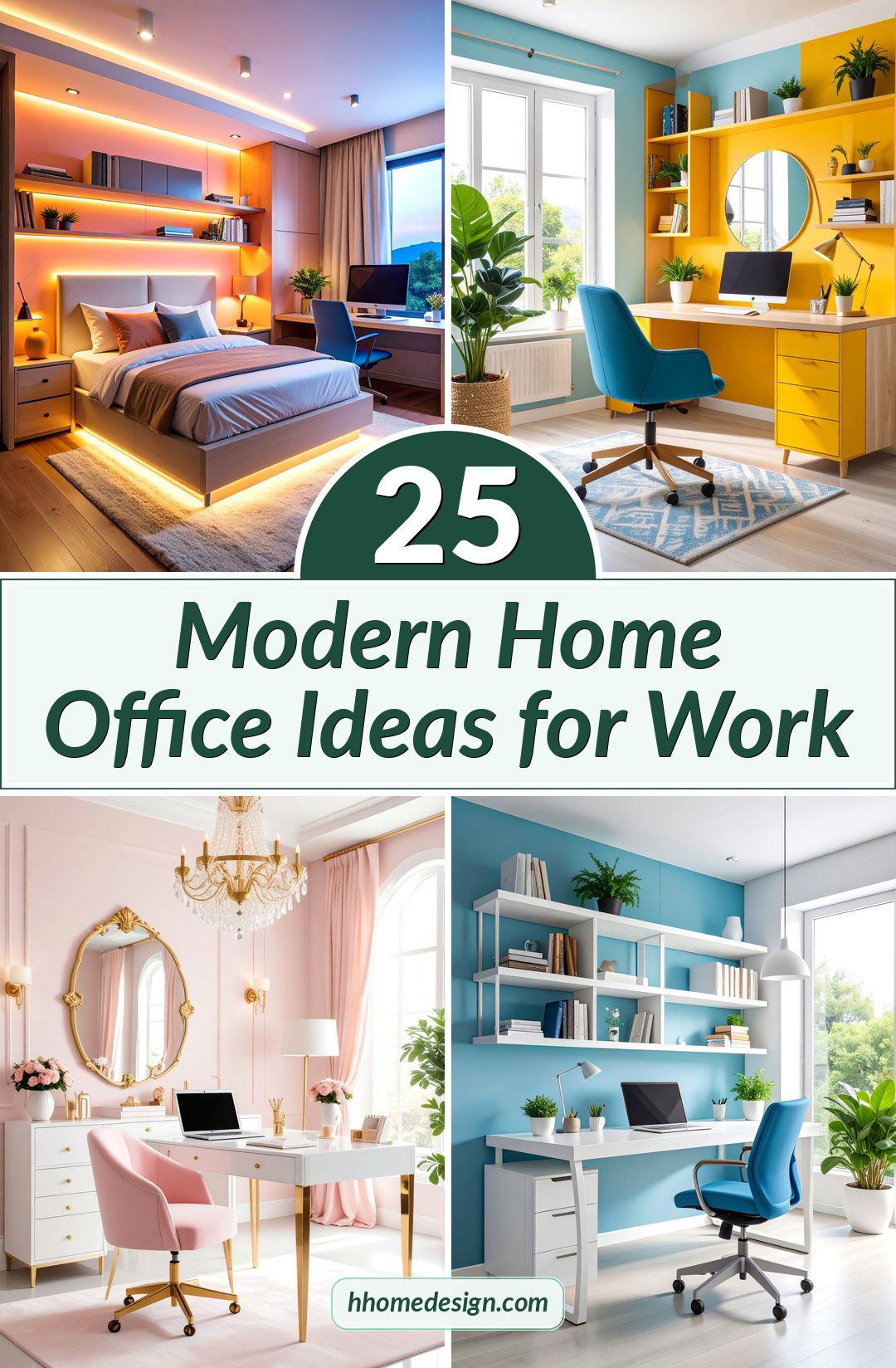 25 Modern Home Office Ideas for Work
