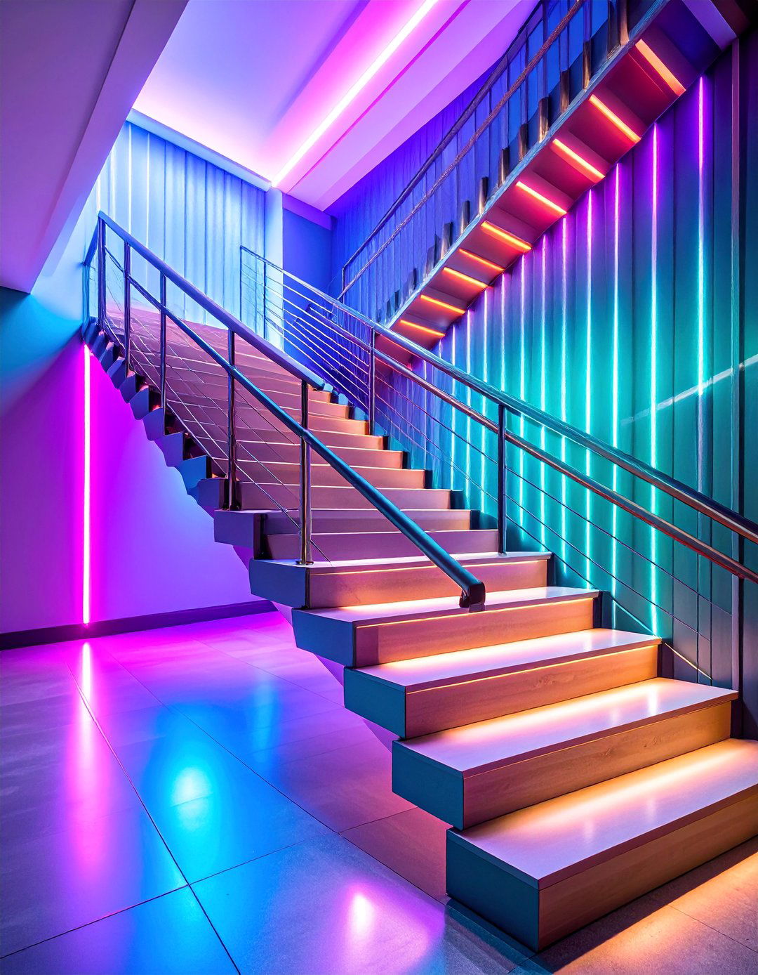 Modern Horizontal Rod Configuration - 25 Stair Railing Ideas
