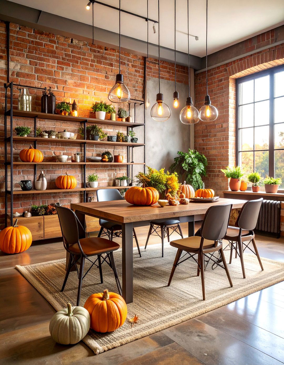 Modern Industrial Thanksgiving Loft - 25 Thanksgiving Decoration Ideas