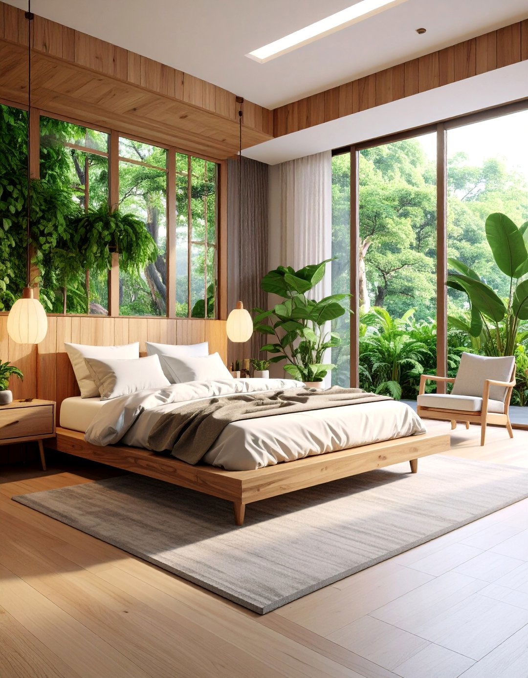 Modern Japandi Bedroom with Natural Wood Accents - 25 Japanese Interior Design Ideas