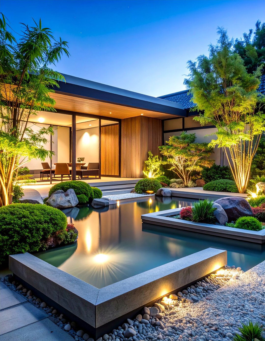 Modern Japanese Garden with Contemporary Materials - 25 Japanese Garden Ideas