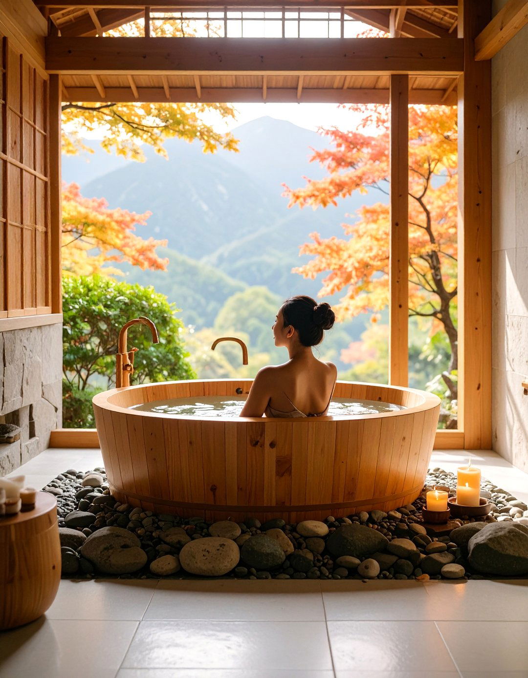 Modern Japanese Zen Aesthetic - 25 Quirky Bathroom Ideas