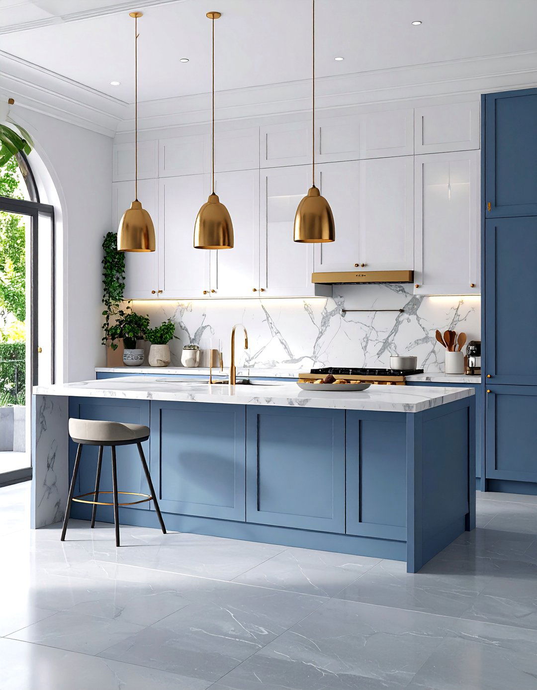 Modern Mediterranean Kitchen with Clean Lines - 25 Mediterranean Kitchen Ideas