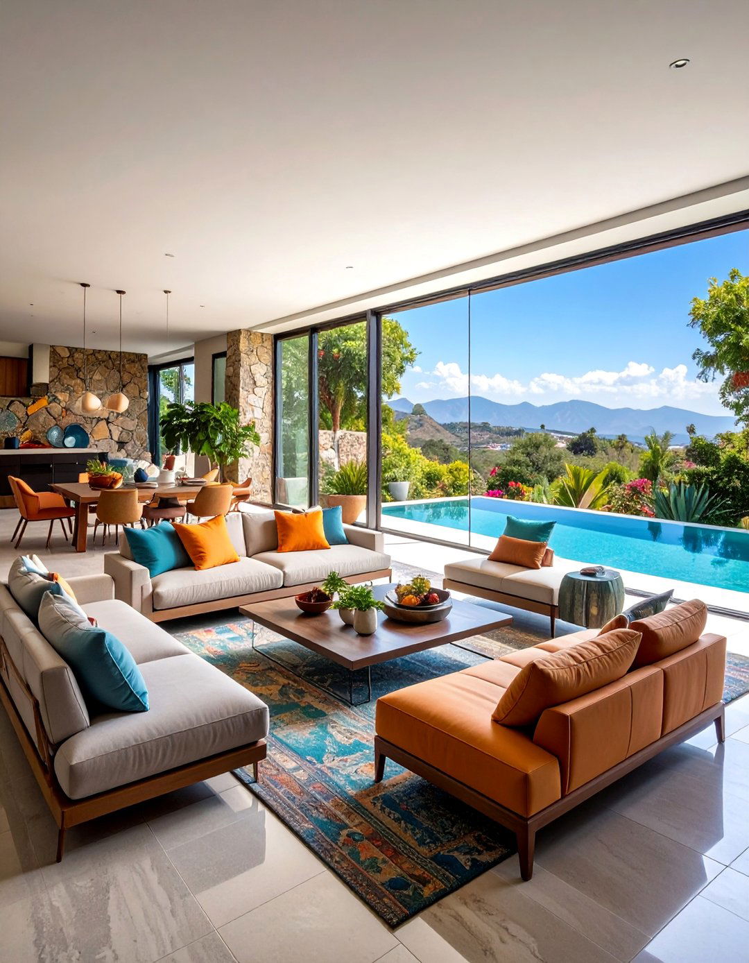 Modern Mexican with Indoor Outdoor Living - 25 Mexican Style House Design Ideas