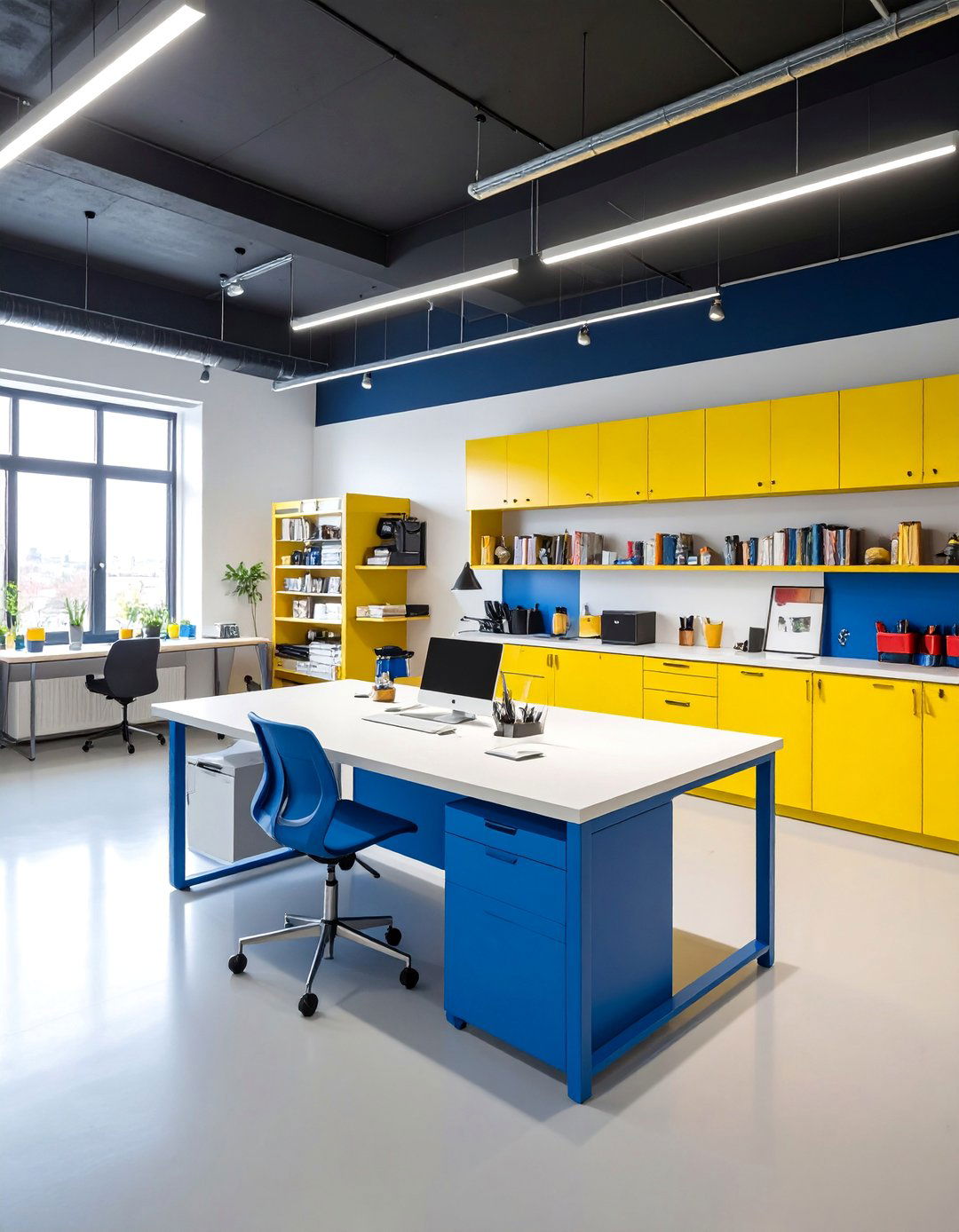 Modern Minimalist Art Room with Clean Storage - 25 Art Room Ideas