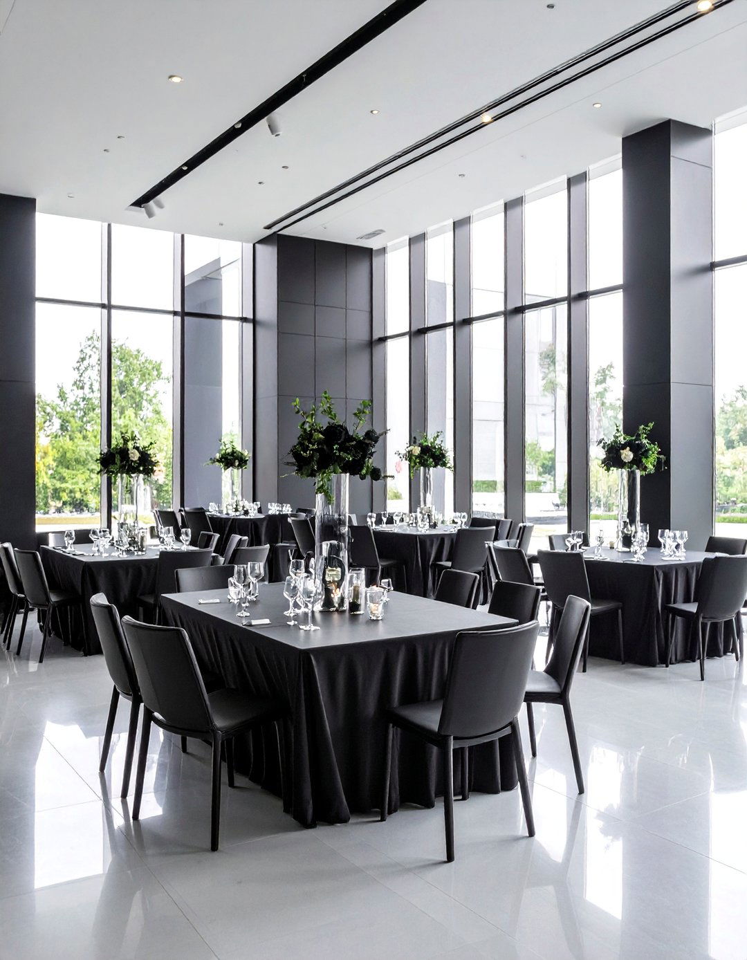 Modern Minimalist Black Wedding - 25 Black-Themed Wedding Ideas