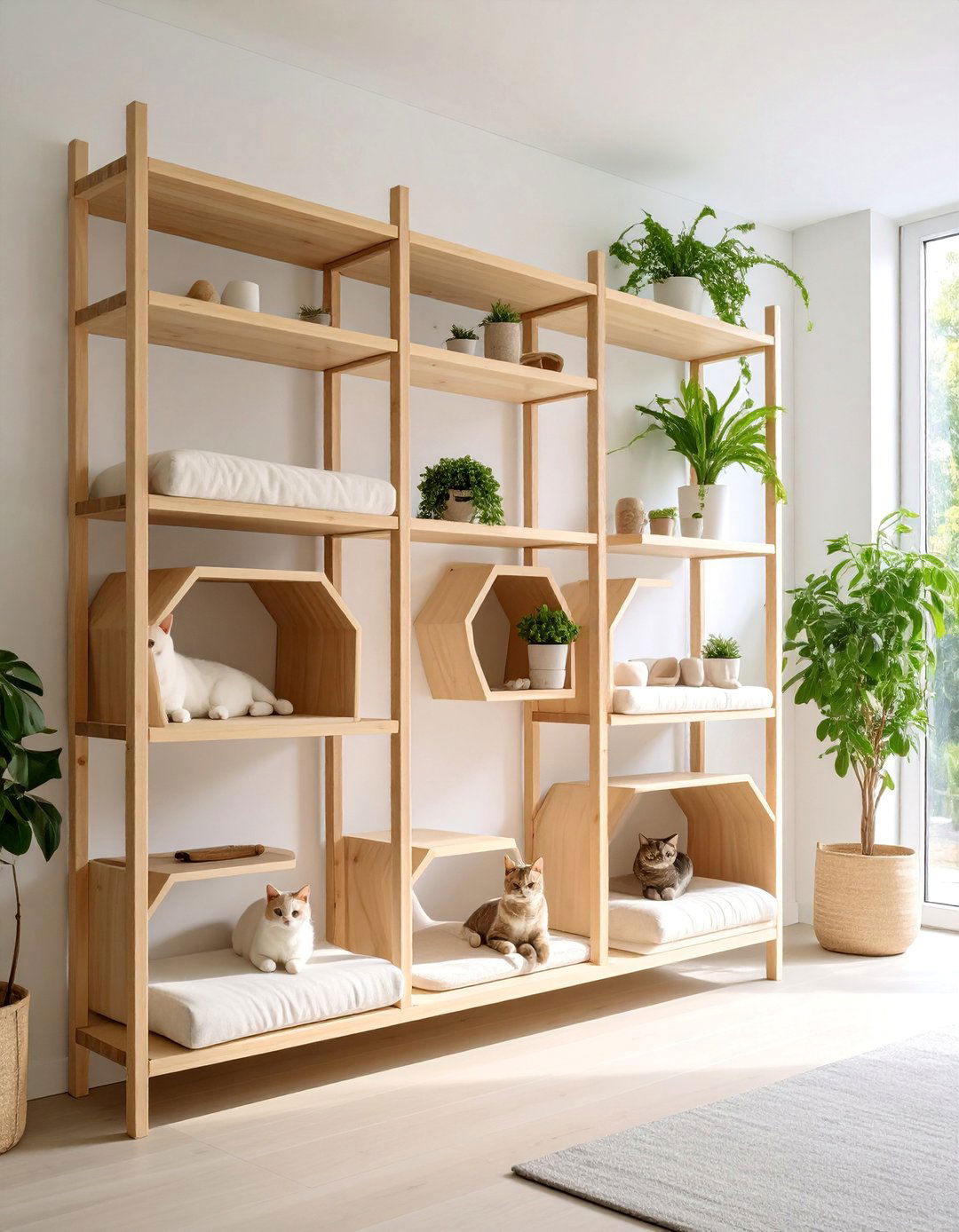 Modern Minimalist Cat Sanctuary - 25 Cat Room Ideas