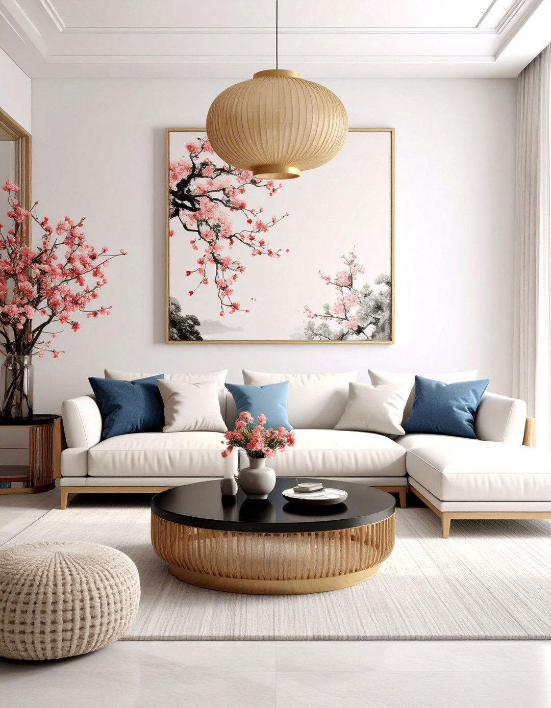 Modern Minimalist Chinoiserie Living Room - 25 Chinoiserie Living Room Ideas