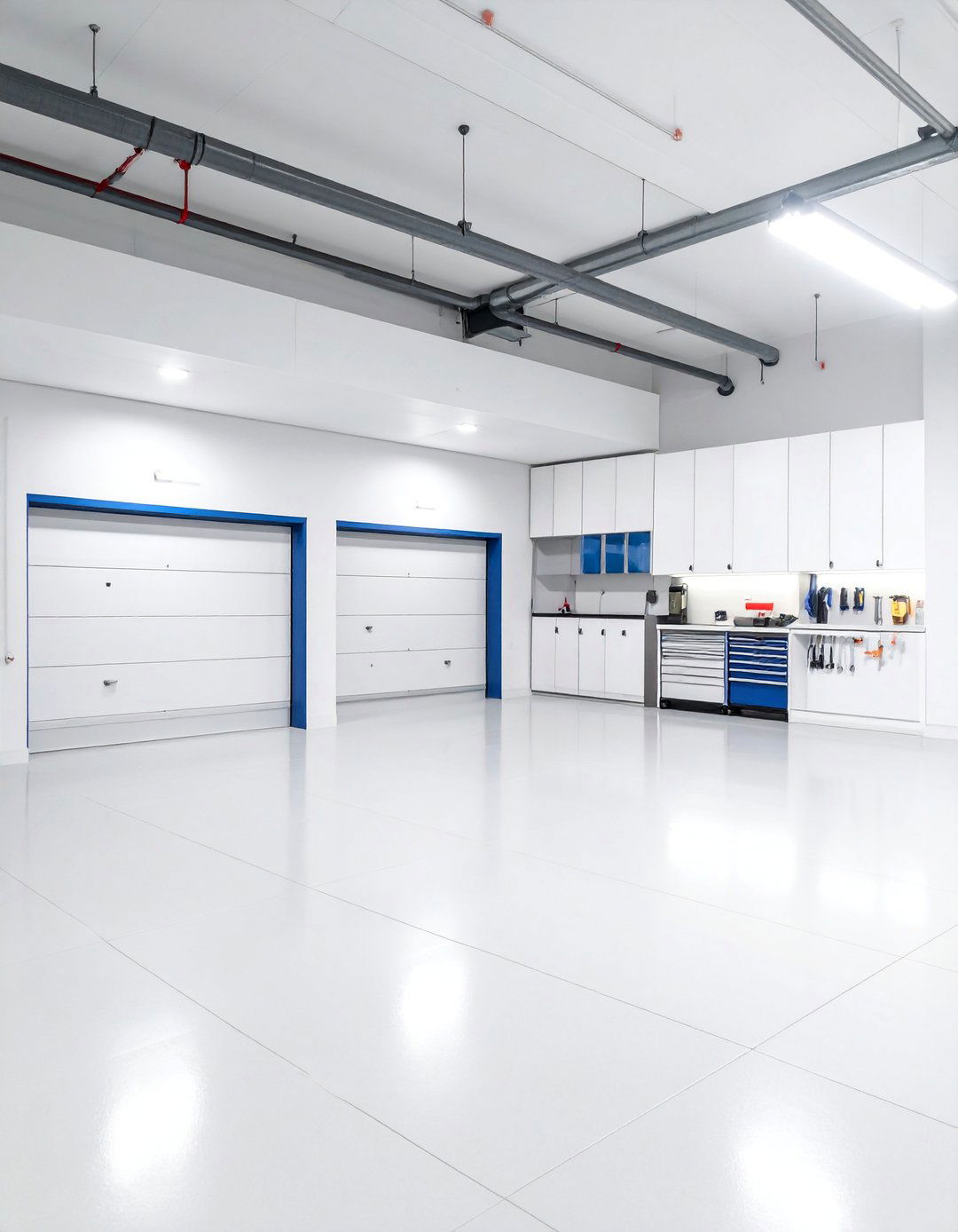 Modern Minimalist Clean Line Wall - 25 Garage Wall Ideas