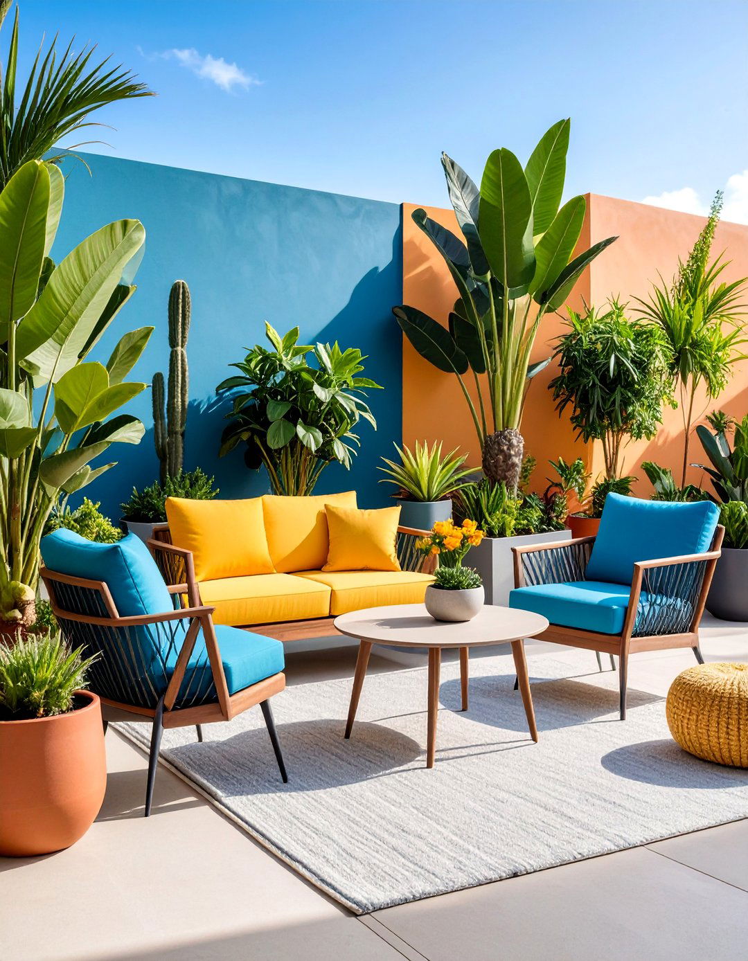 Modern Minimalist Container Garden - 25 Small Patio Ideas