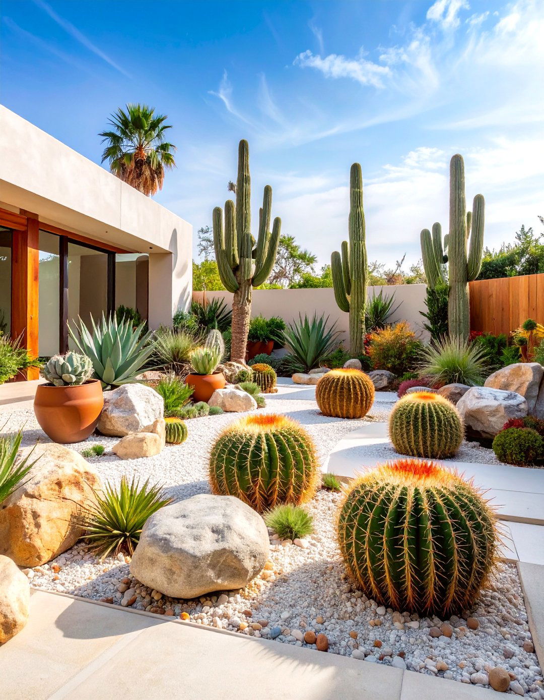 Modern Minimalist Desert Zen Garden - 25 Desert Landscape Ideas