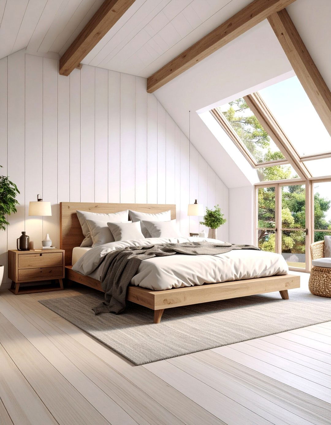Modern Minimalist Dormer Suite - 25 Cape Cod Upstairs Bedroom Ideas