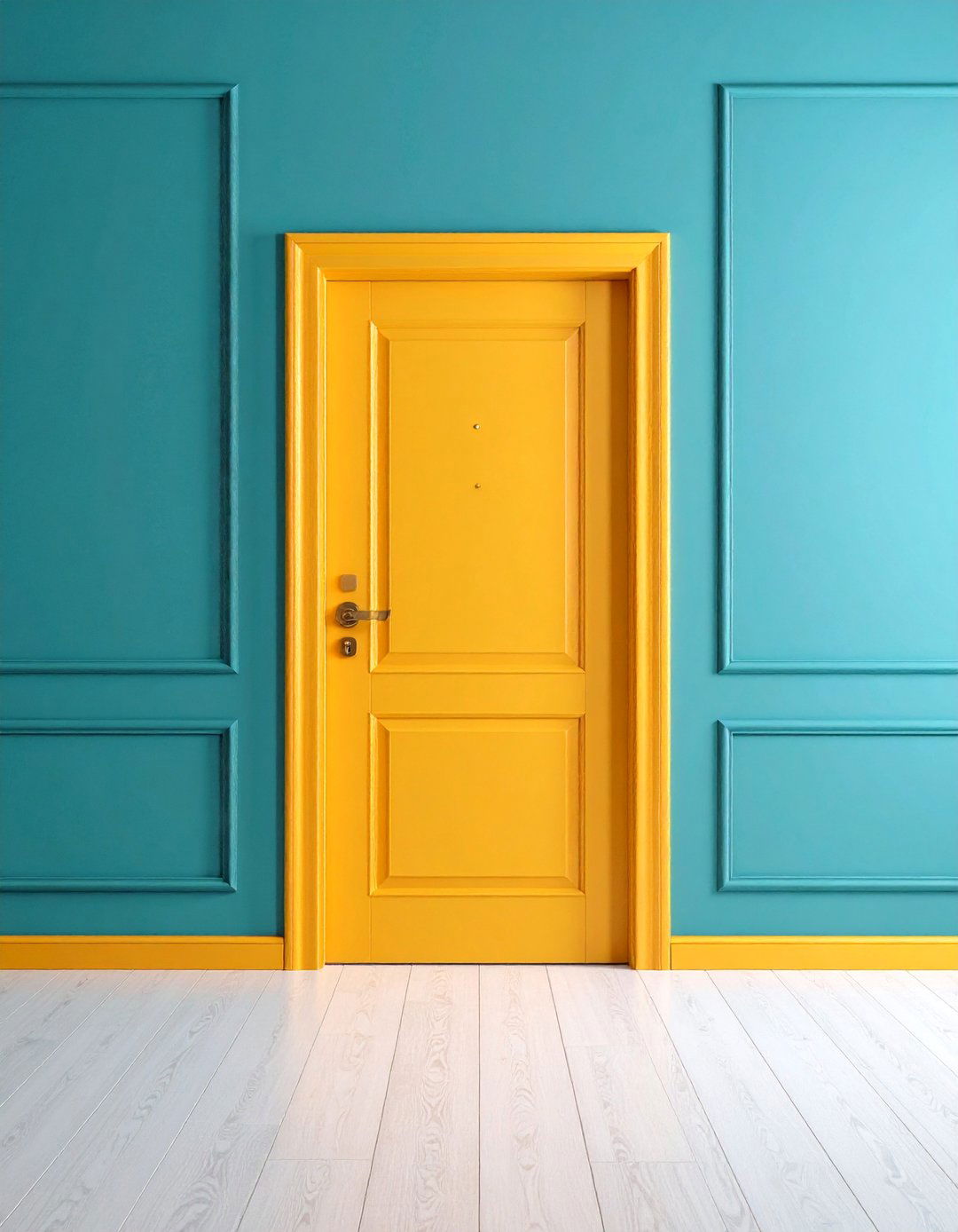 Modern Minimalist Flat Door Casing - 25 Door Trim Ideas