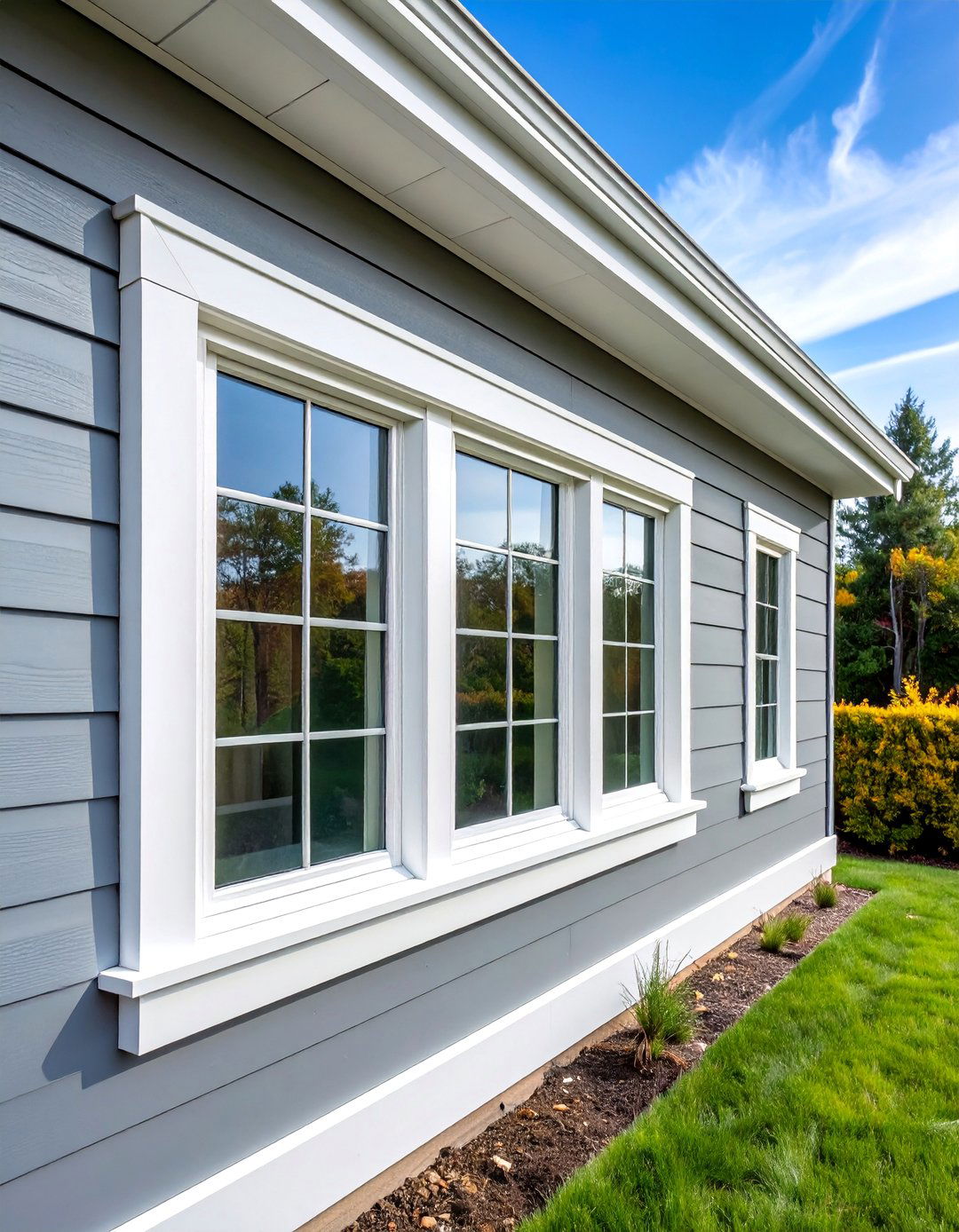 Modern Minimalist Flat Stock Trim - 25 Exterior Window Trim Ideas