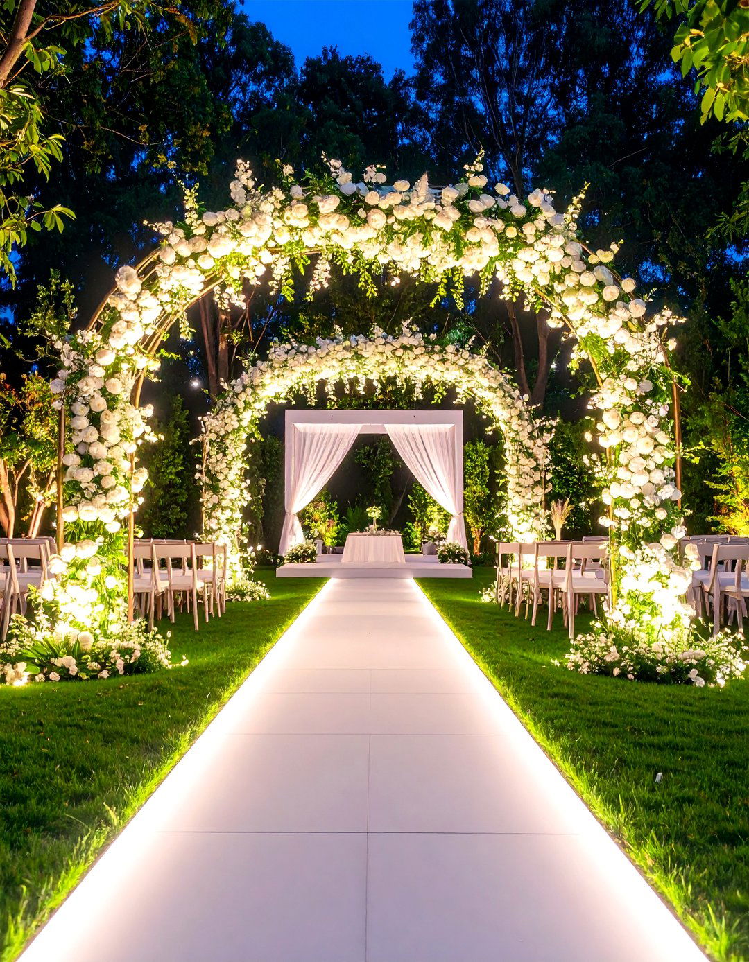 Modern Minimalist Garden Wedding with Clean Lines - 25 Garden Wedding Ideas