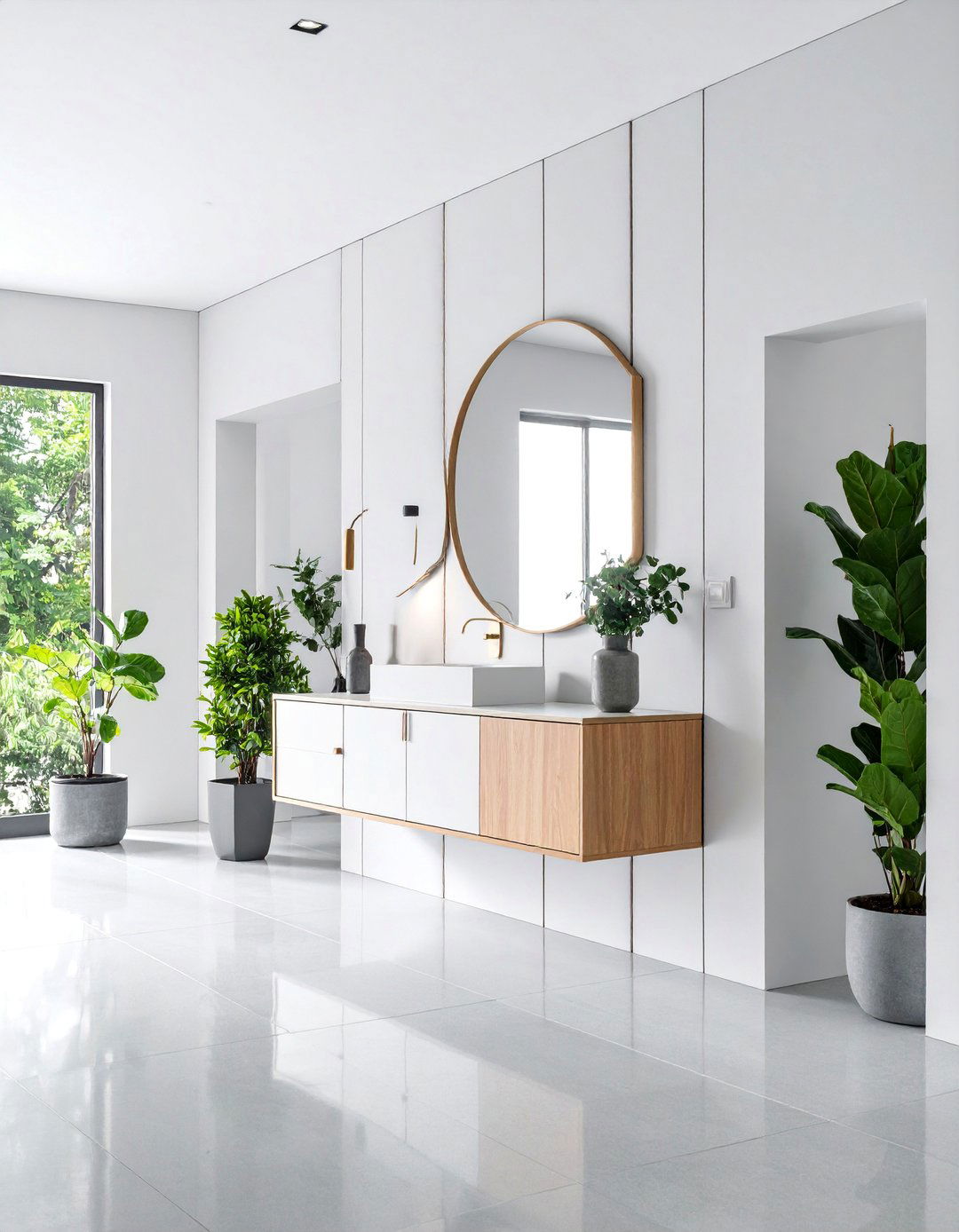 Modern Minimalist Hallway with Clean Lines - 25 Hallway Decor Ideas